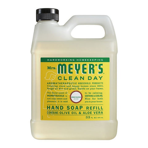 Mrs. Meyers Clean Day, Honeysuckle Hand Soap Refill, 33 Oz