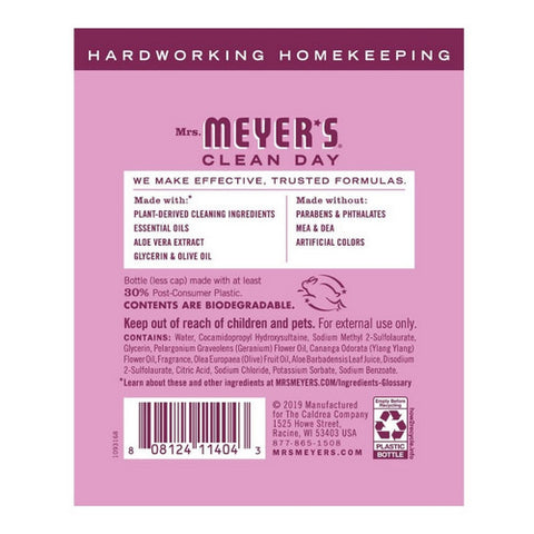 Mrs. Meyers Clean Day, Peony Hand Soap Refill, 33 Oz