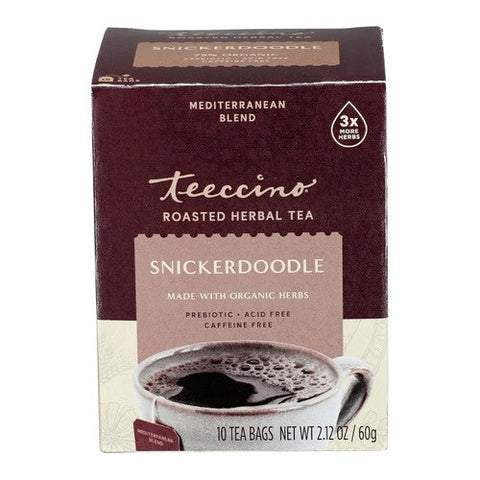 Teeccino, Snickerdoodle Chicory Herbal Tea, 10 Bags Teeccino