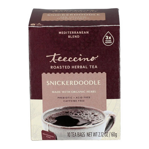 Teeccino, Snickerdoodle Chicory Herbal Tea, 10 Bags