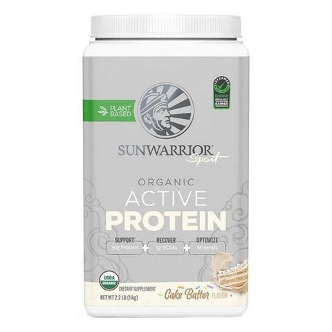 Sunwarrior, Organic Cake Batter Active Protein, 2.2 Lbs