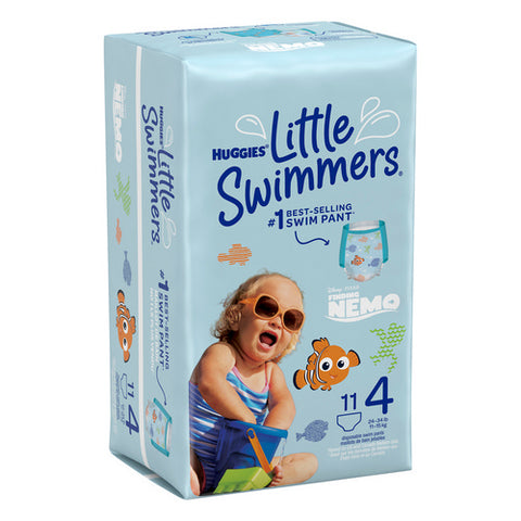 Huggies, Little Swimmers Swim Pants Size 4 24-34 Lbs Finding Nemo, 11 Count (Case Of 8)