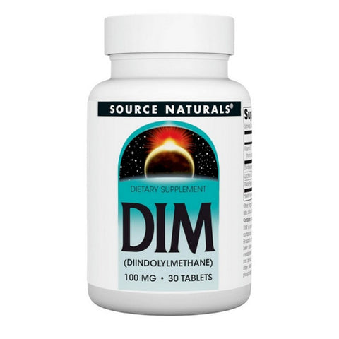 Source Naturals, Dim, 100 MG, (Diindolylmethane) 30 Tabs