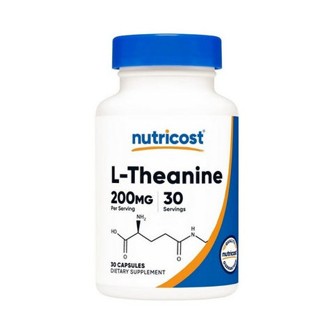 Nutricost, L-Theanine Capsules, 200 Mg, 30 Count