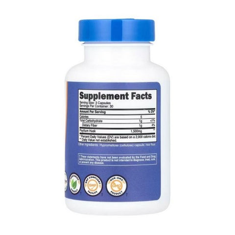 Nutricost, Psyllium Husk Capsules, 1500 Mg, 90 Count