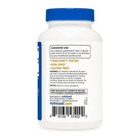 Nutricost, Milk Thistle Capsules, 1000 Mg, 120 Count Nutricost