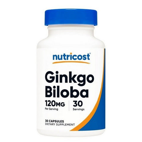 Nutricost, Ginkgo Biloba Capsules, 120 Mg, 30 Caps