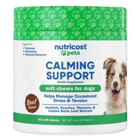 Nutricost, Nutricost Pet Calming Support Beef, 60 Chews