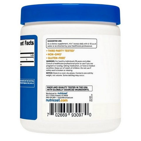 Nutricost, Acetyl L-Carnitine Powder, 250 Grams