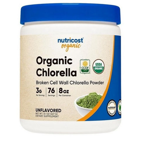Nutricost, Organic Chlorella Powder, 8 Oz
