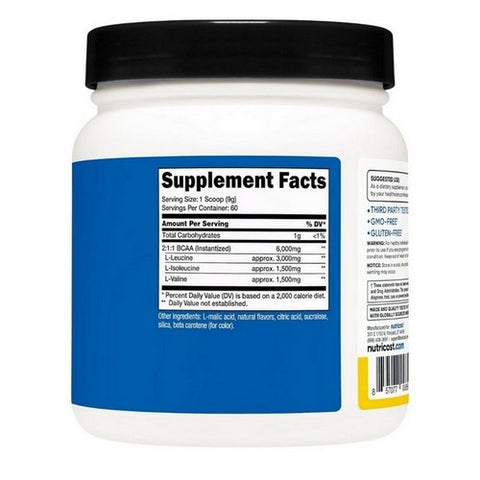 Nutricost, BCAA Powder Pineapple, 60 Servings