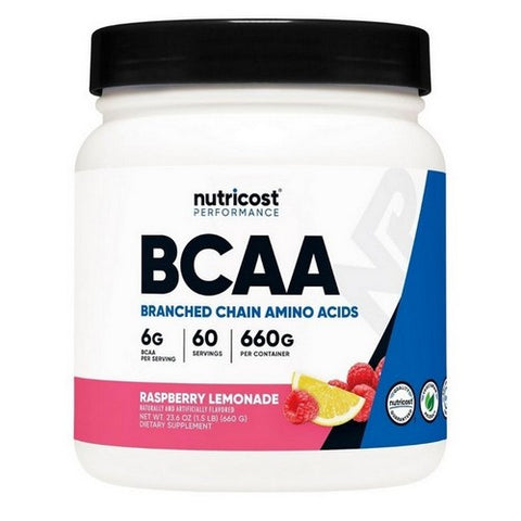 Nutricost, BCAA Powder Raspberry Lemonade, 60 Servings