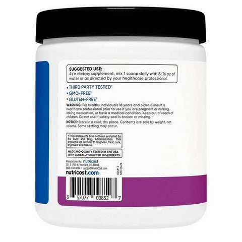 Nutricost, BCAA Powder Grape, 30 Serving