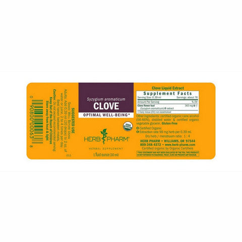 Herb Pharm, Clove, 1 Oz Herb Pharm