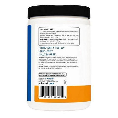 Nutricost, Creatine Monohydrate Powder Mandarin Orange, 500 Grams
