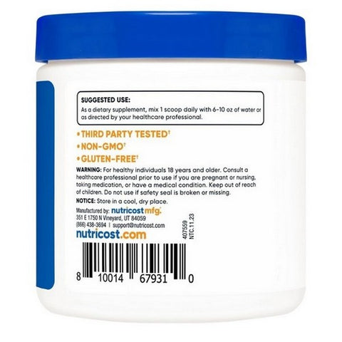 Nutricost, L-Carnitine Tartrate Unflavoured, 100 Grams