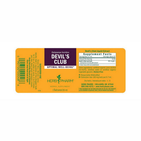 Herb Pharm, Devil's Club Extract, 1 Oz Herb Pharm