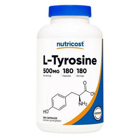 Nutricost, L-Tyrosine Capsules, 500 Mg, 180 Count Nutricost