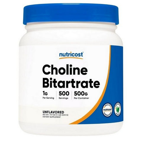Nutricost, Choline Bitartrate Powder, 500 Grams