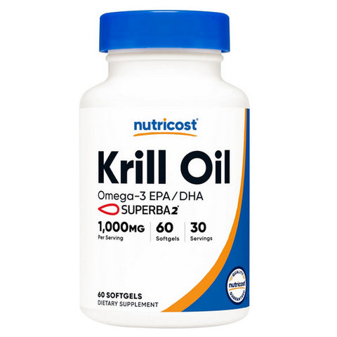 Nutricost, Krill Oil Softgels, 500 Mg, 60 Count