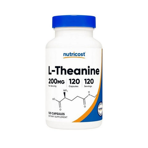 Nutricost, L-Theanine Capsules, 200 Mg, 120 Count