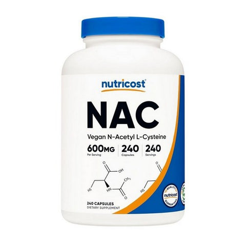 Nutricost, N-Acetyl L-Cysteine NAC Capsules, 600 Mg, 240 Count