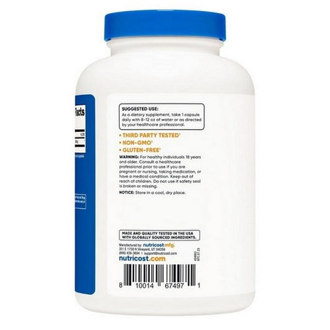 Nutricost, Taurine Capsules, 1000 Mg, 240 Count