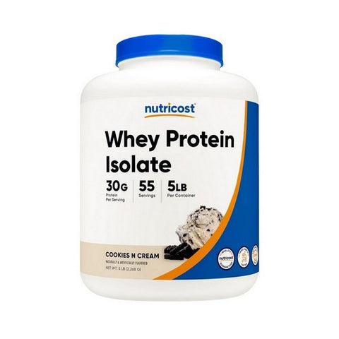 Nutricost, Whey Protein Isolate Powder Cookies & Cream, 5 Lbs