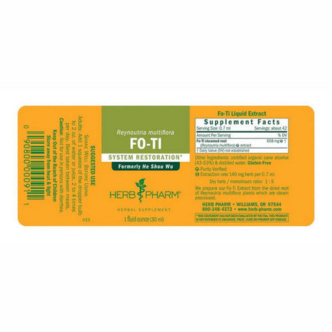 Herb Pharm, Fo-Ti, 1 Oz Herb Pharm