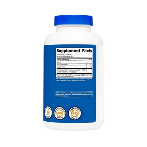 Nutricost, Glucomannan Konjac Root Extract, 1800 Mg, 180 Count