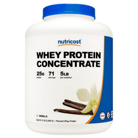 Nutricost, Whey Protein Concentrate Powder Vanilla, 5 Lbs