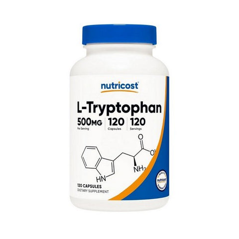 Nutricost, L-Tryptophan Capsules, 500 Mg, 120 Count