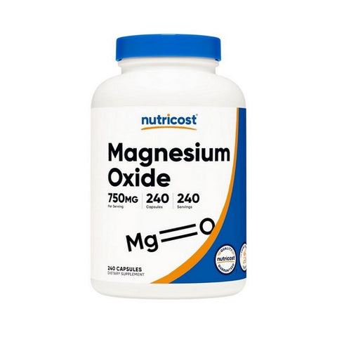 Nutricost, Magnesium Oxide Capsules, 750 Mg, 240 Count