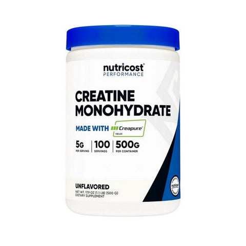 Nutricost, Performance Creatine Monohydrate Unflavoured, 500 Grams