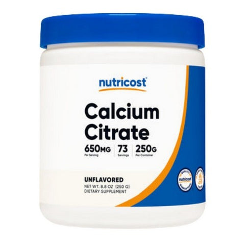 Nutricost, Calcium Citrate Powder, 250 Grams