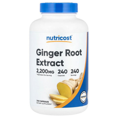 Nutricost, Ginger Root Extract Capsules, 550 Mg, 240 Count