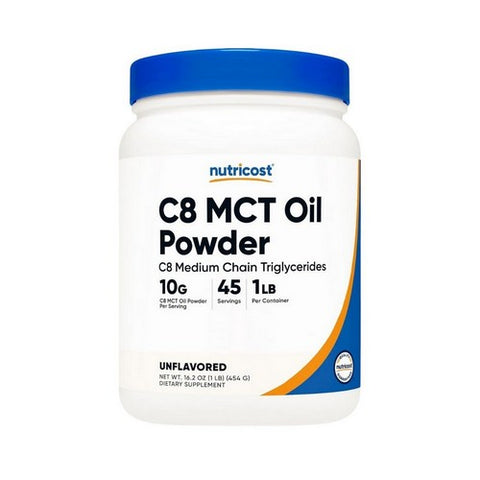 Nutricost, C8 MCT Oil Powder, 1 Lb