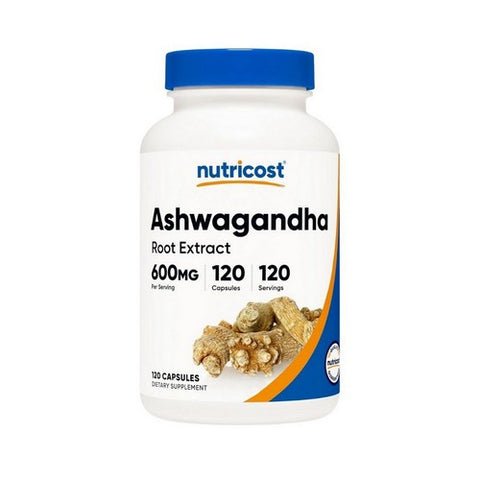 Nutricost, Ashwagandha Root Extract, 600 Mg, 120 Count