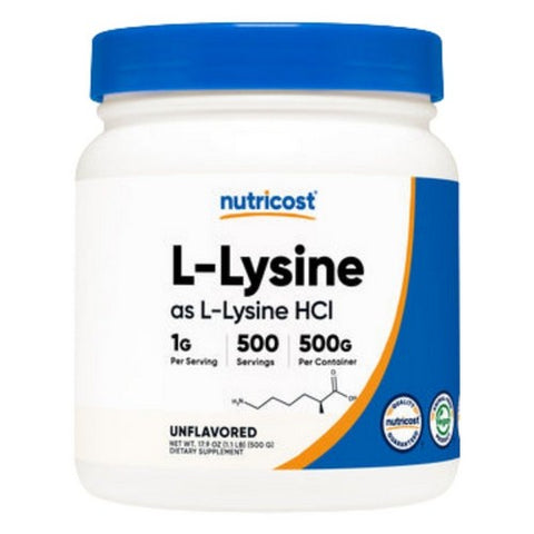 Nutricost, L-Lysine Powder, 500 Grams