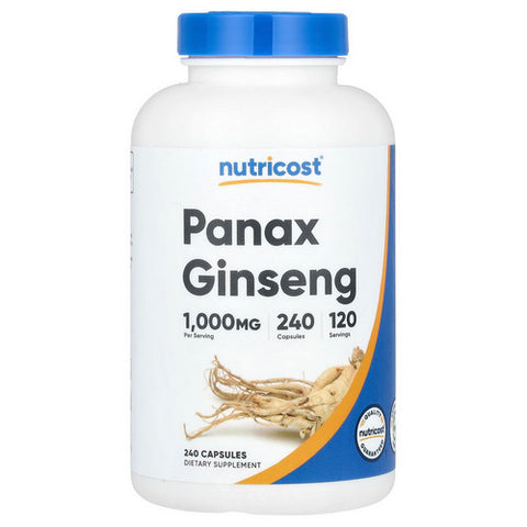 Nutricost, Panax Ginseng Capsules, 500 Mg, 240 Count
