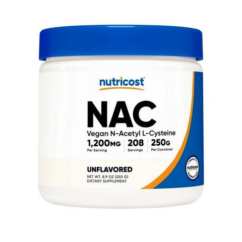Nutricost, N-Acetyl L-Cysteine Powder Vegan, 250 Grams