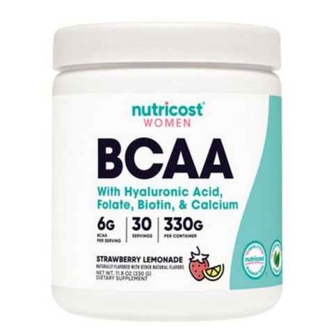 Nutricost, BCAA for Women Powder Strawberry Lemonade, 30 Serving