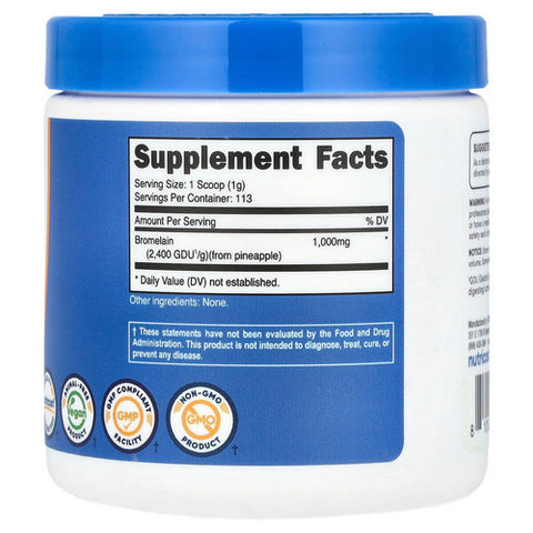 Nutricost, Bromelain Powder, 4 Oz