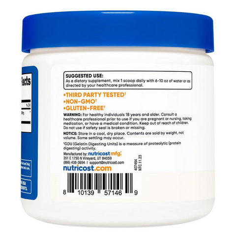 Nutricost, Bromelain Powder, 8 Oz