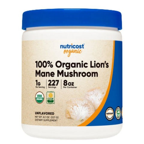 Nutricost, Lion's Mane Powder Organic, 8 Oz
