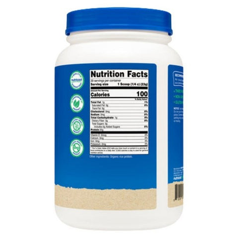 Nutricost, Organic Rice Protein Powder, 2 Lbs