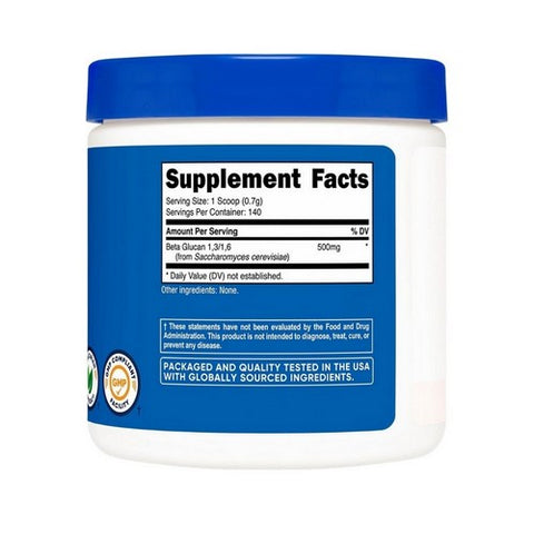 Nutricost, Beta Glucan Powder, 100 Grams