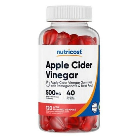 Nutricost, Apple Cider Vinegar Gummies, 500 Mg, 120 Count