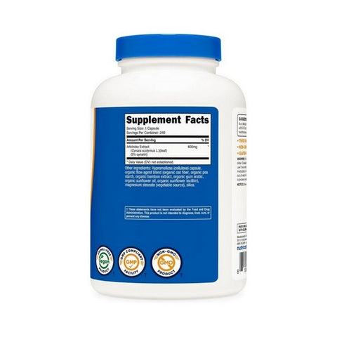 Nutricost, Artichoke Extract Capsules, 600 Mg, 240 Count