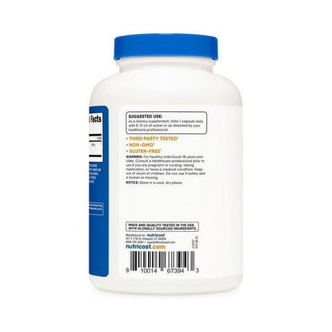 Nutricost, Artichoke Extract Capsules, 600 Mg, 240 Count